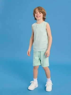 Sinsay - Koszulka bez rękawów - zielony