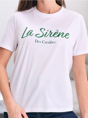 Sinsay - Koszulka - biały