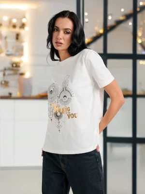 Sinsay - Koszulka - biały