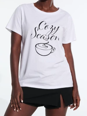 Sinsay - Koszulka - biały