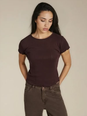 Sinsay - Koszulka - bordowy