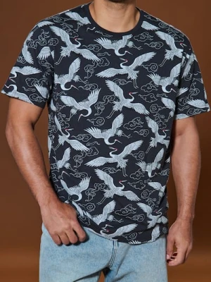 Sinsay - Koszulka comfort fit - szary