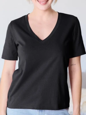 Sinsay - Koszulka - czarny