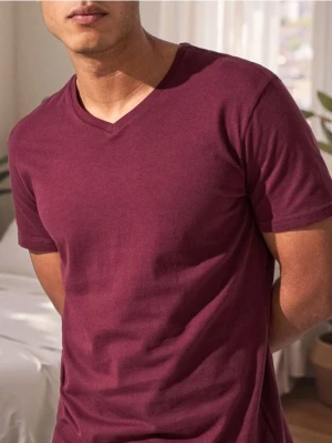 Sinsay - Koszulka - bordowy