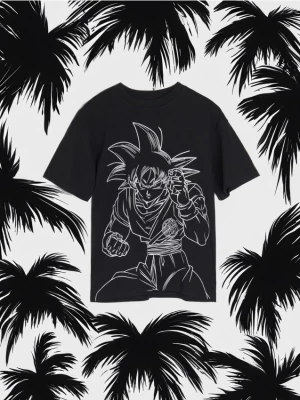 Sinsay - Koszulka Dragon Ball - czarny