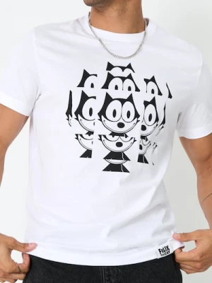 Sinsay - Koszulka Felix the Cat - biały