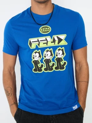 Sinsay - Koszulka Felix the Cat - niebieski