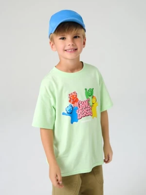 Sinsay - Koszulka Gang Beast - zielony