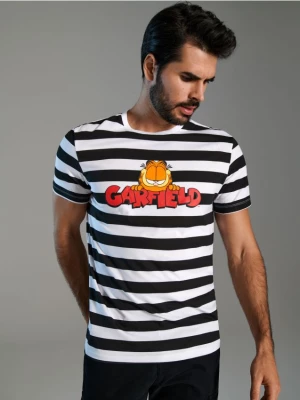 Sinsay - Koszulka Garfield - biały