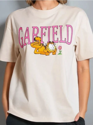 Sinsay - Koszulka Garfield - kremowy