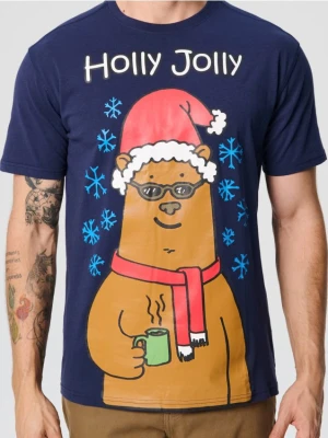 Sinsay - Koszulka - granatowy