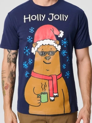 Sinsay - Koszulka - granatowy