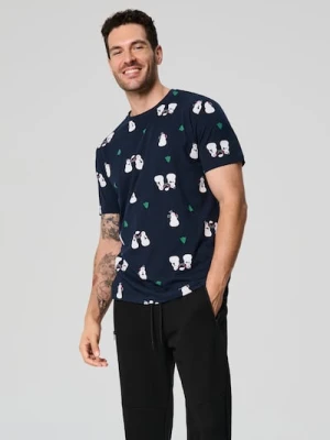 Sinsay - Koszulka - granatowy