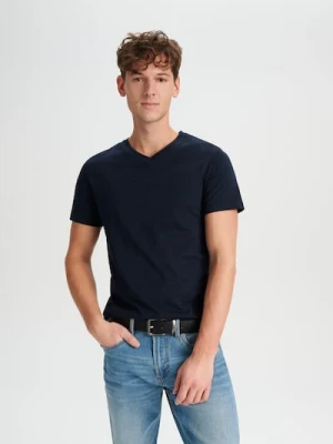 Sinsay - Koszulka - granatowy