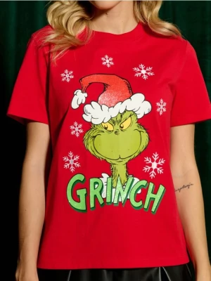 Zdjęcie produktu Sinsay - Koszulka Grinch - czerwony