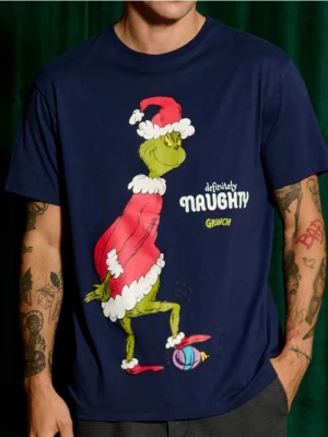 Sinsay - Koszulka Grinch - granatowy