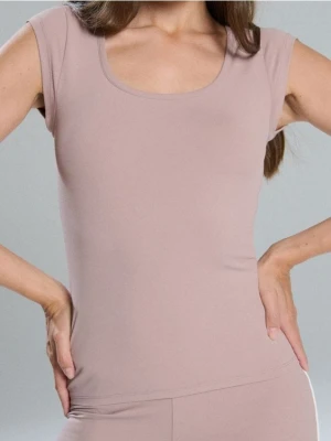 Sinsay - Koszulka Gym Hard - różowy