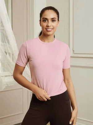 Sinsay - Koszulka Gym Hard - różowy