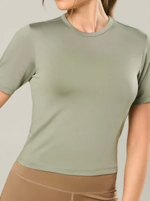 Sinsay - Koszulka Gym Hard - zielony