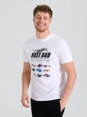 Sinsay - Koszulka Hot Wheels - biały