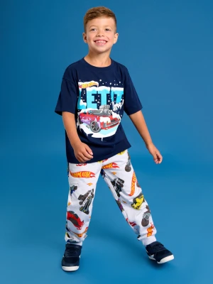 Sinsay - Koszulka Hot Wheels - granatowy