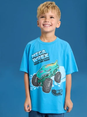 Sinsay - Koszulka Hot Wheels - mid blue