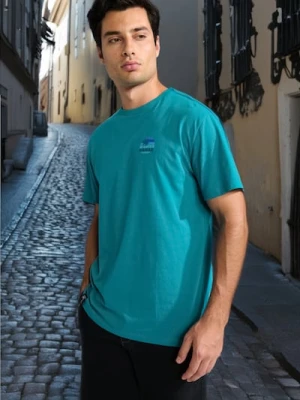 Sinsay - Koszulka - turkusowy