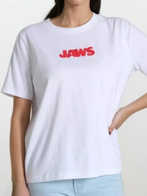 Zdjęcie produktu Sinsay - Koszulka JAWS - biały