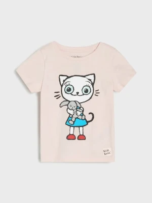 Sinsay - Koszulka Kicia Kocia - różowy