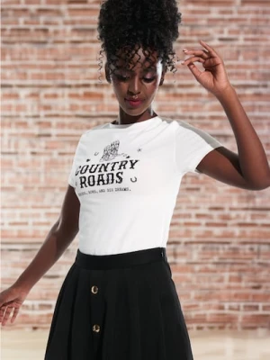 Sinsay - Koszulka - kremowy