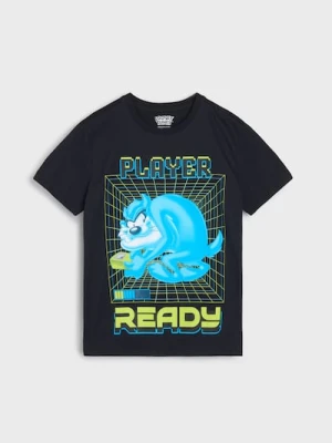 Sinsay - Koszulka Looney Tunes - czarny