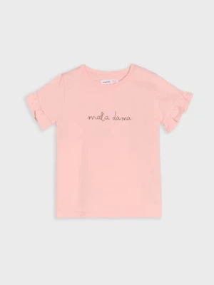Sinsay - Koszulka "Mała dama" - różowy