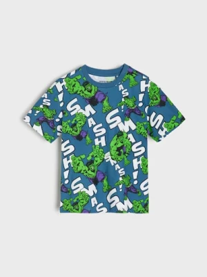 Sinsay - Koszulka Marvel - niebieski