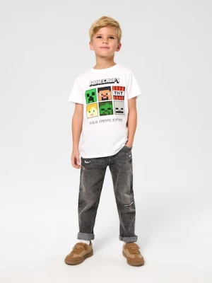 Sinsay - Koszulka Minecraft - biały