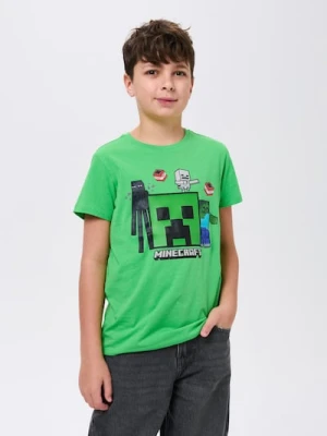 Sinsay - Koszulka Minecraft - zielony
