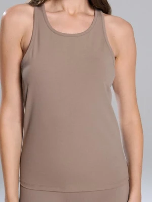 Sinsay - Koszulka na ramiączkach - kremowy