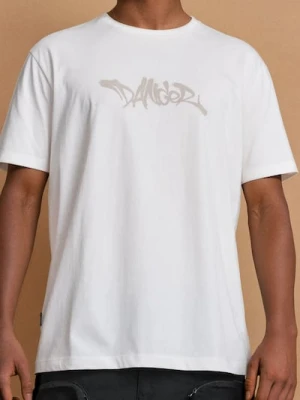 Sinsay - Koszulka o luźniejszym fasonie - kremowy