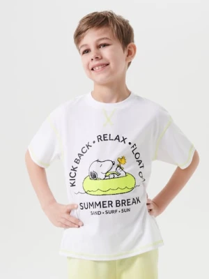 Sinsay - Koszulka Peanuts - biały