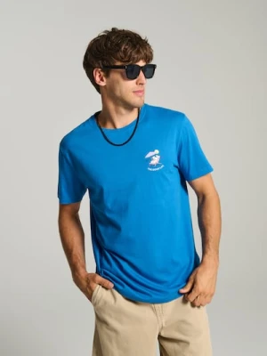 Sinsay - Koszulka Peanuts - niebieski