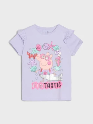 Sinsay - Koszulka Peppa Pig - fioletowy