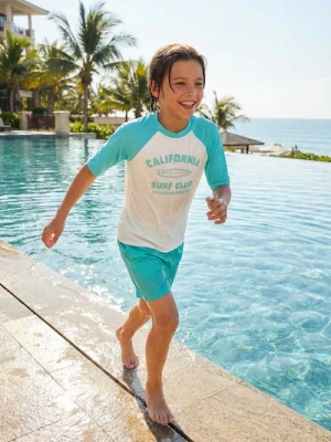 Sinsay - Koszulka plażowa UPF 50 z krótkim rękawem - zielony