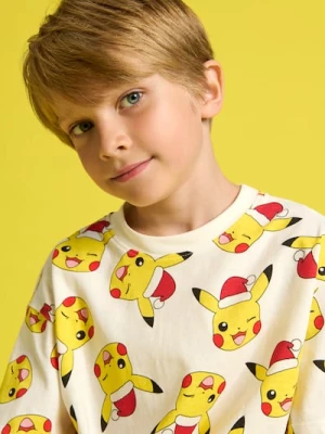 Sinsay - Koszulka Pokémon - kremowy