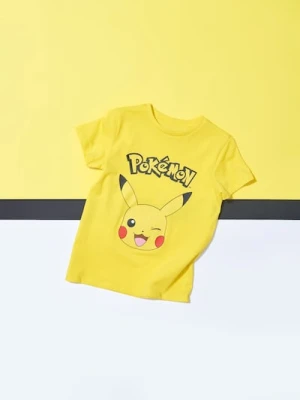 Sinsay - Koszulka Pokémon - żółty