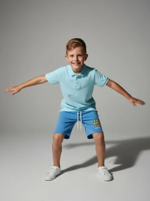 Sinsay - Koszulka polo - błękitny