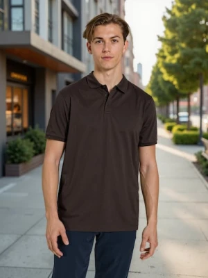 Sinsay - Koszulka polo - brązowy