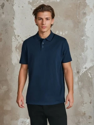 Sinsay - Koszulka polo - granatowy