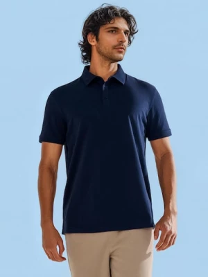 Sinsay - Koszulka polo - granatowy