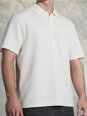 Sinsay - Koszulka polo - kremowy