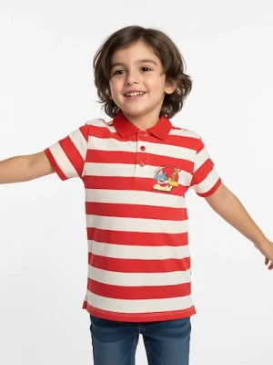 Sinsay - Koszulka polo Tom and Jerry - czerwony