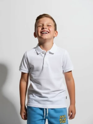 Sinsay - Koszulka polo w stylu basic - biały